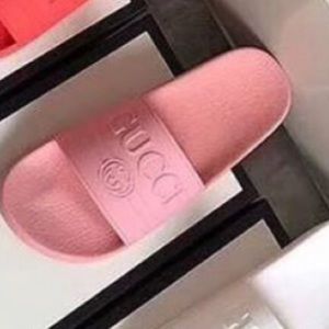 Pink Gucci Slides